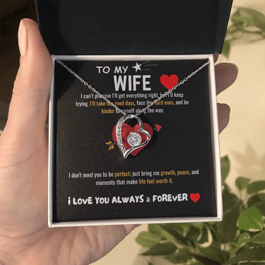 To My Wife - Forever Love Necklace - Gift Set - SLDDL0065 - Sunshine Letters Co
